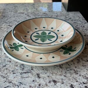 Sparagio by CALECA Dinner Plate and Bowl Vintage 1997-1999